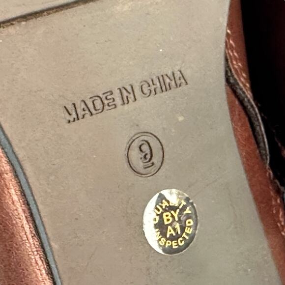 Arizona Jean Co Brown Faux Leather Boots 9 - Picture 10 of 11